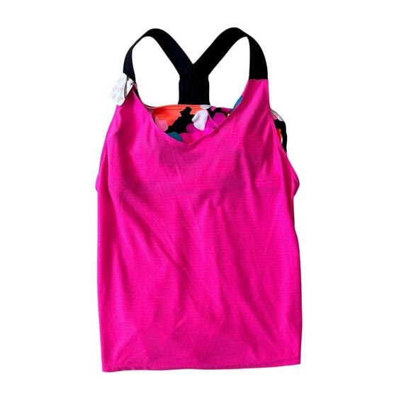 ZEROXPOSUR Sun Smart 2-in-1 Swim Top / Tank Top Women's Size XS - Picture 10 of 11